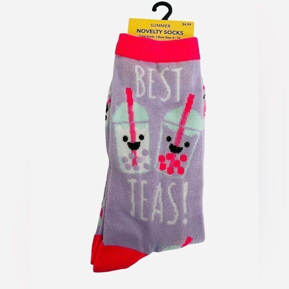 NOVELTY CREW SOCKS, 4 PAIR, size4-10 - Picture 9 of 9